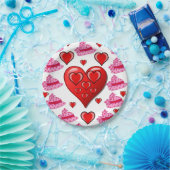 Papieren borden Valentijnsdag Papieren Bordje (Feest)