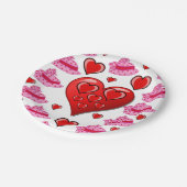 Papieren borden Valentijnsdag Papieren Bordje (Gekanteld)