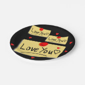 Papieren borden Valentijnsdag Papieren Bordje (Gekanteld)