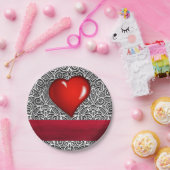 Papieren borden Valentijnsdag Papieren Bordje (Feest)