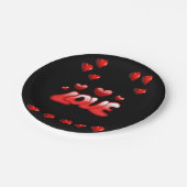 Papieren borden Valentijnsdag Papieren Bordje (Gekanteld)