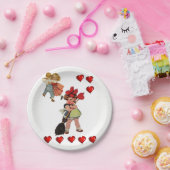 Papieren borden Valentijnsdag Papieren Bordje (Feest)