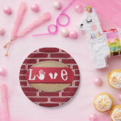 Papieren borden Valentijnsdag Papieren Bordje (Feest)