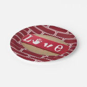 Papieren borden Valentijnsdag Papieren Bordje (Gekanteld)