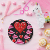 Papieren borden Valentijnsdag Papieren Bordje (Feest)