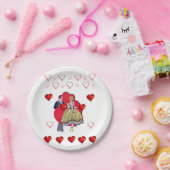 Papieren borden Valentijnsdag Papieren Bordje (Feest)
