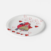 Papieren borden Valentijnsdag Papieren Bordje (Gekanteld)