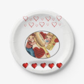 Papieren borden Valentijnsdag Papieren Bordje (Voorkant)