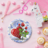 Papieren borden Valentijnsdag Papieren Bordje (Feest)