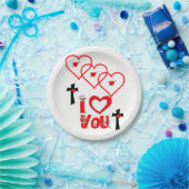 Papieren borden Valentijnsdag Papieren Bordje (Feest)