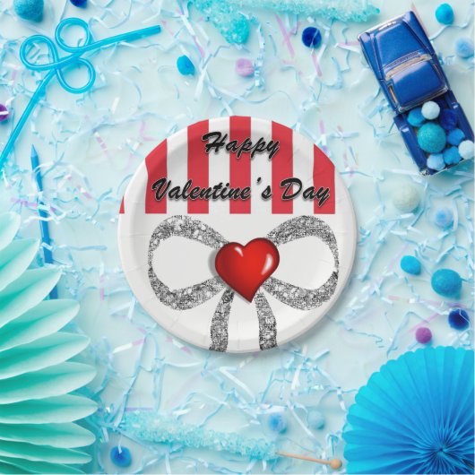 Papieren borden Valentijnsdag Papieren Bordje (Feest)