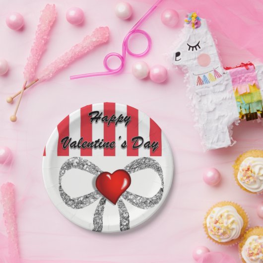 Papieren borden Valentijnsdag Papieren Bordje (Feest)
