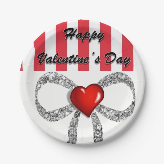 Papieren borden Valentijnsdag Papieren Bordje (Voorkant)