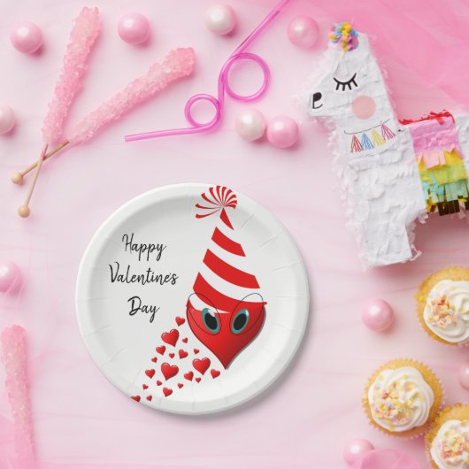 Papieren borden Valentijnsdag Papieren Bordje (Feest)