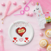Papieren borden Valentijnsdag Papieren Bordje (Feest)