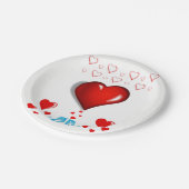 Papieren borden Valentijnsdag Papieren Bordje (Gekanteld)