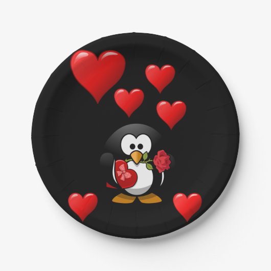 Papieren borden Valentijnsdag Papieren Bordje (Voorkant)