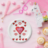 Papieren borden Valentijnsdag Papieren Bordje (Feest)