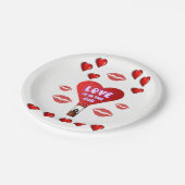 Papieren borden Valentijnsdag Papieren Bordje (Gekanteld)