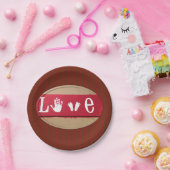 Papieren borden Valentijnsdag Papieren Bordje (Feest)