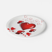 Papieren borden Valentijnsdag Papieren Bordje (Gekanteld)