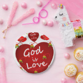 Papieren borden Valentijnsdag Papieren Bordje (Feest)