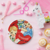 Papieren borden Valentijnsdag Papieren Bordje (Feest)