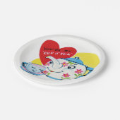 Papieren borden Valentijnsdag Papieren Bordje (Gekanteld)