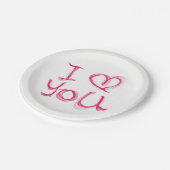 Papieren borden Valentijnsdag Papieren Bordje (Gekanteld)