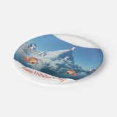 Papieren borden Valentijnsdag, Penguin Papieren Bordje (Gekanteld)