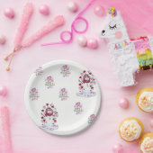 Papieren borden Valentijnsdag Snowman Papieren Bordje (Feest)