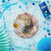 Papieren borden Valentijnsdag, Teddy Bear Papieren Bordje (Feest)