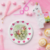 Papieren borden Valentijnsdag Vintage Papieren Bordje (Feest)