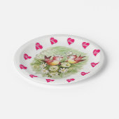 Papieren borden Valentijnsdag Vintage Papieren Bordje (Gekanteld)