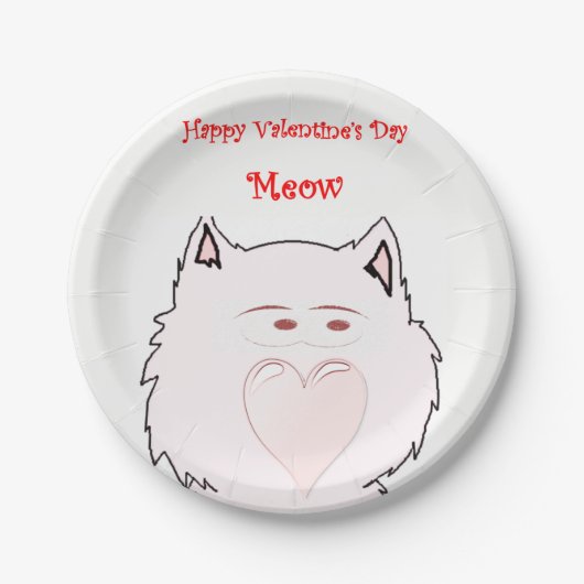 Papieren borden Valentijnse Bordje (Voorkant)