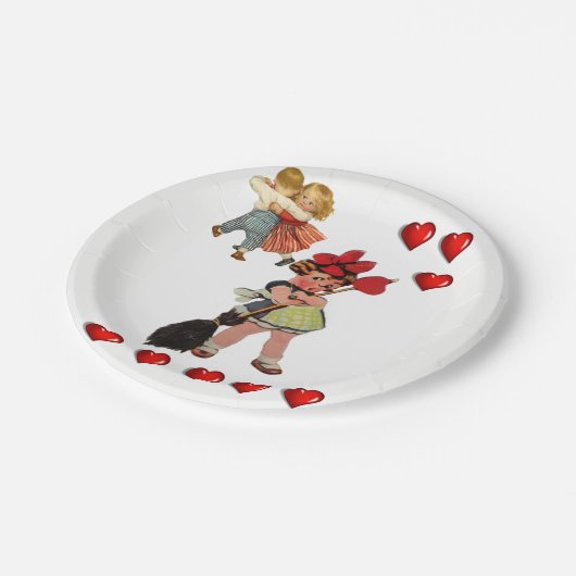 Papieren borden Valentijnse Papieren Bordje (Gekanteld)