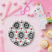 Papieren borden Valentijnse Papieren Bordje (Feest)