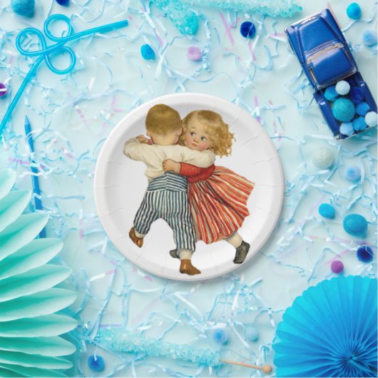 Papieren borden Valentijnse Papieren Bordje (Feest)