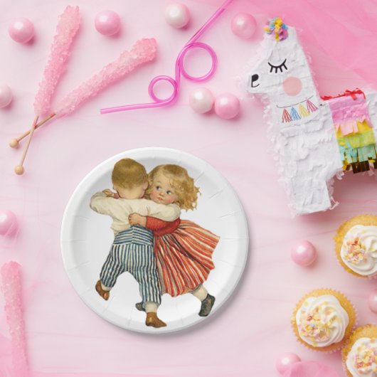 Papieren borden Valentijnse Papieren Bordje (Feest)