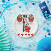 Papieren borden Valentijnse Papieren Bordje (Feest)
