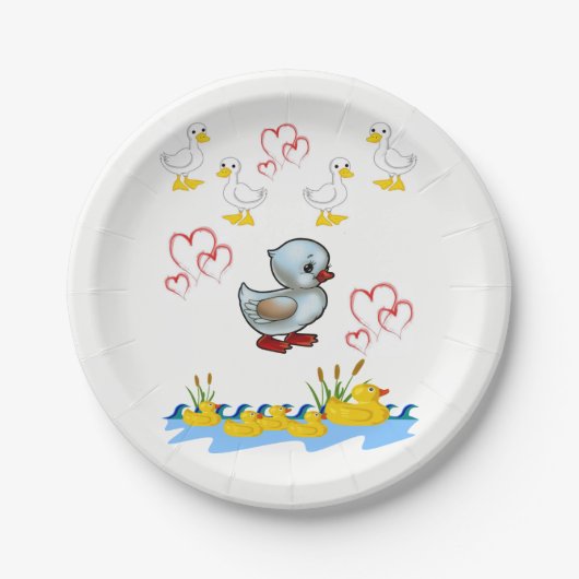 Papieren borden Valentijnse Papieren Bordje (Voorkant)