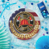 Papieren Borden van brandweer Bordje (Feest)