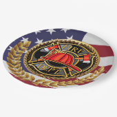 Papieren Borden van brandweer Bordje (Gekanteld)