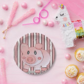 Papieren borden Varkens Papieren Bordje (Feest)