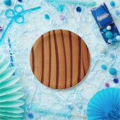 Papieren Borden verbrand rustiek Sinaasappel Papieren Bordje (Feest)