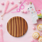 Papieren Borden verbrand rustiek Sinaasappel Papieren Bordje (Feest)