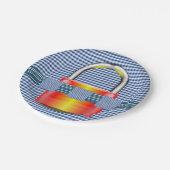 Papieren borden vergrendelen papieren bordje (Gekanteld)