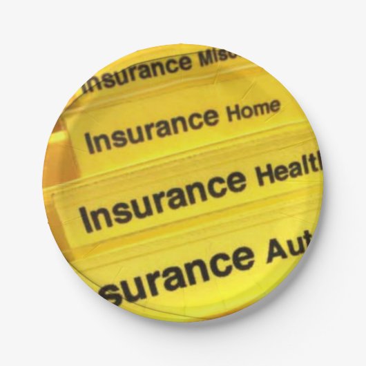 Papieren Borden Verzekeringsagent Bordje (Voorkant)