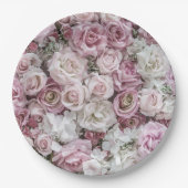 Papieren Borden - Victoriaans Rozen Papieren Bordje (Voorkant)