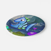 Papieren borden Vissen Bordje (Gekanteld)